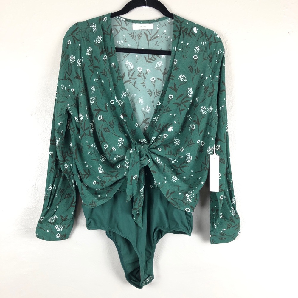 Capulet REVOLVE Green Floral Caspia Daria Bodysuit